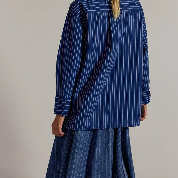 We the Free Hallie French Cuff Shirt, Size SMALL, NWT - Picture 2 of 12